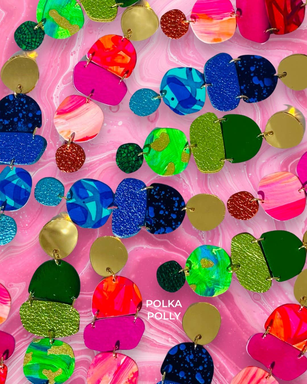 Polka Polly – Brincos de argola por atacado – UPALA Yoga - Oceanna1