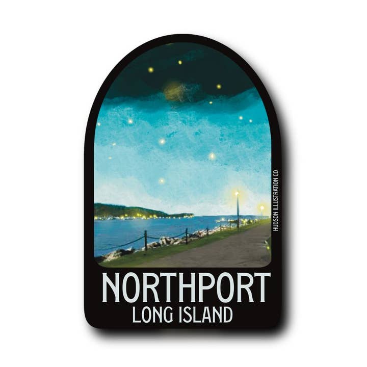 Northport Long Island New York Sticker/Magneet/Afdruk/Ansichtkaart voor wholesale door About Town Co