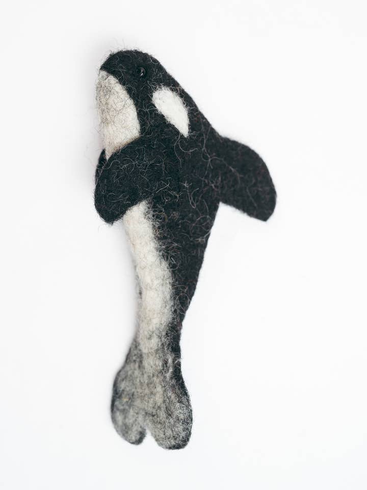 Orca Finger Puppet for wholesale by Silk Road Bazaar