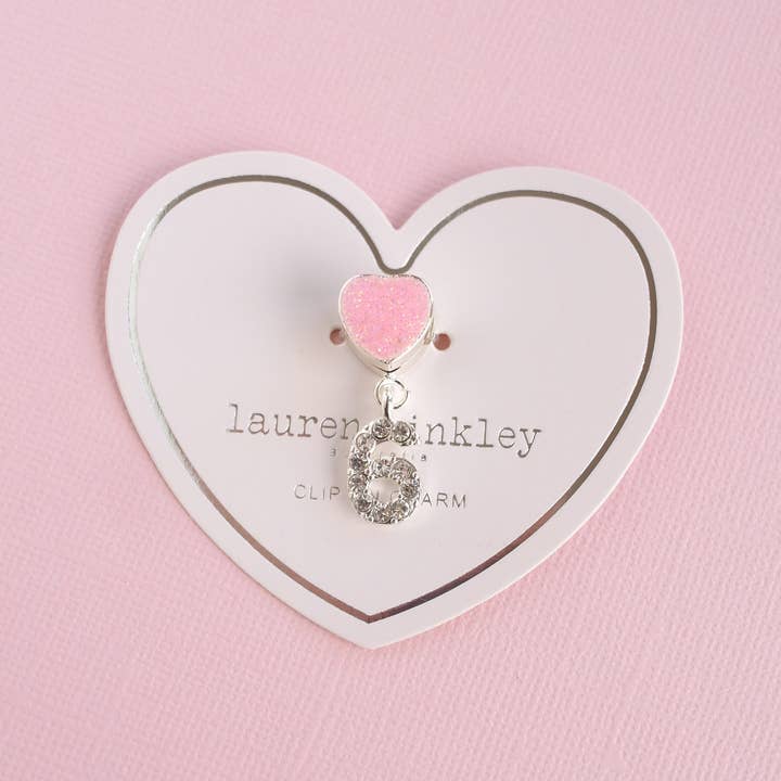 Lauren Hinkley Australia - Wholesale Individual charm/pendant - '6' Number Clip On Charm - Individual1