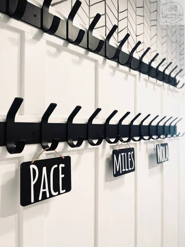 The Christopher Double Hook Coat Rack for wholesale by Industrial Farm Co