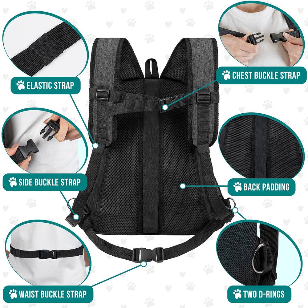 PetAmi - Wholesale Pet Carrier - Cat/Dog - Deluxe Front Chest Pet Carrier Backpack18