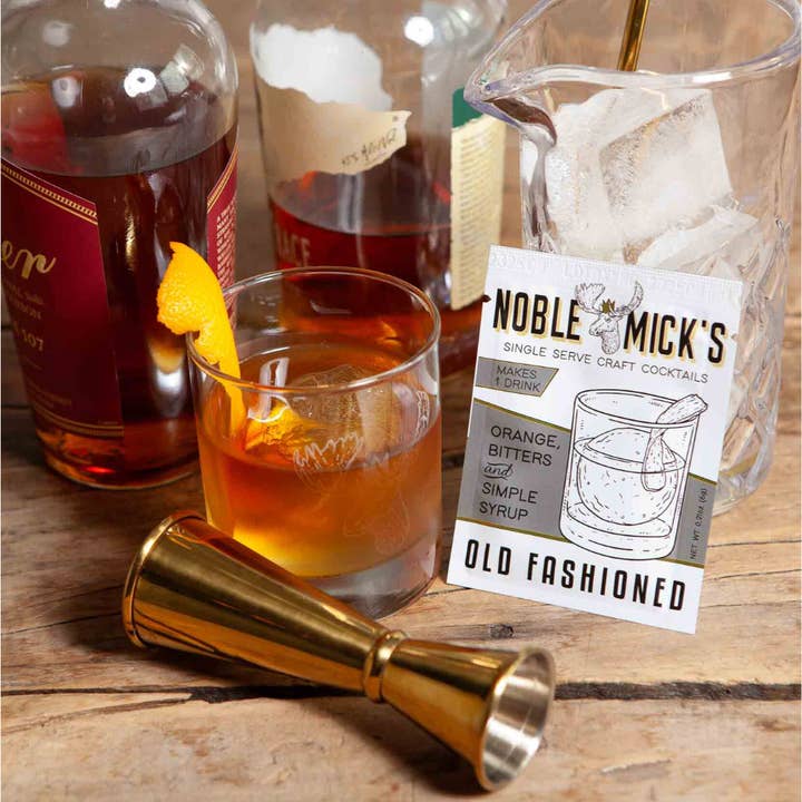 Noble Mick's - Craft Beverage Company - Wholesale Cocktail Mix/Syrup - Old Fashioned Single Serve Craft Cocktail