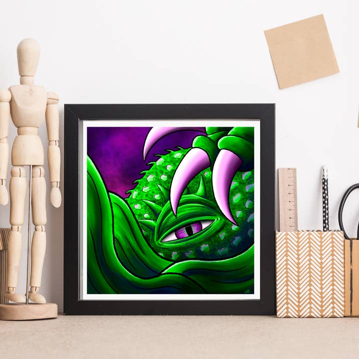 Hannah Kate Makes - Wholesale Art Print - Hibernate Art Print - Creepy Sea Creature16