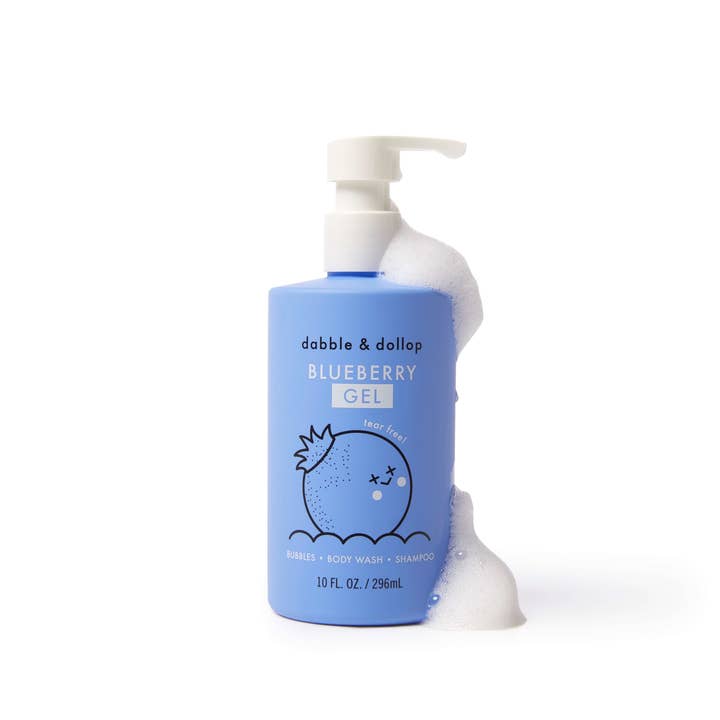 Dabble & Dollop® - Wholesale Body Wash/Shower Gel - Kids & Baby - All-Natural Blueberry Shampoo, Body Wash & Bubbles2