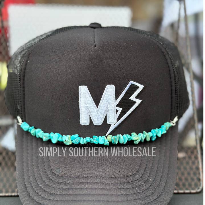 Cadena de sombrero de piedra para venta al por mayor de Simply Southern Boutique