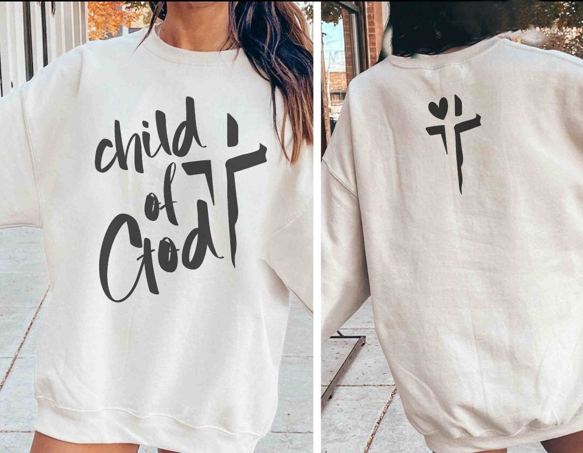 Southern Attitude Designs Inc – wholesale Graphic sweatshirt – Women’s – Child of God0