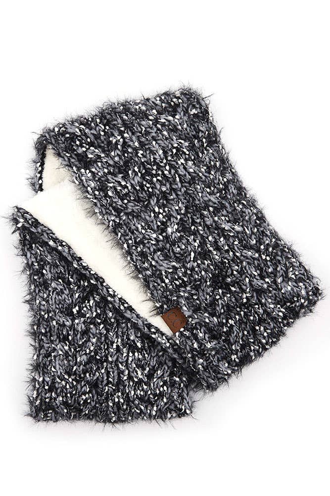 Hana - Wholesale Scarf – Women's - C.C Eyelash Confetti Yarn Knitted Infinity Scarf2