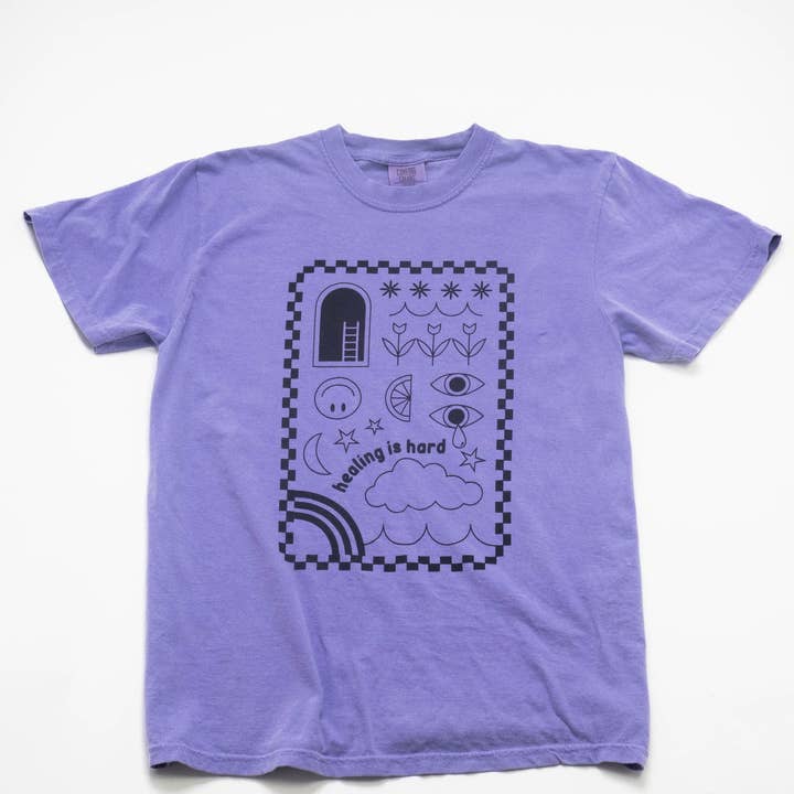 Camiseta Healing is Hard por atacado de Culture Flock
