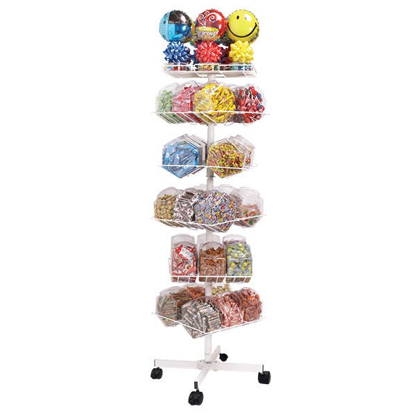 Kelli's - Wholesale Retailer Display - Food & Drink - 30ct Rotating Floor Display for Candy Tubs0