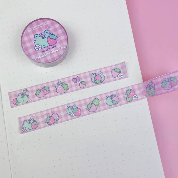 Rainylune - Wholesale Washi Tape - Strawberry Frog Washi Tape