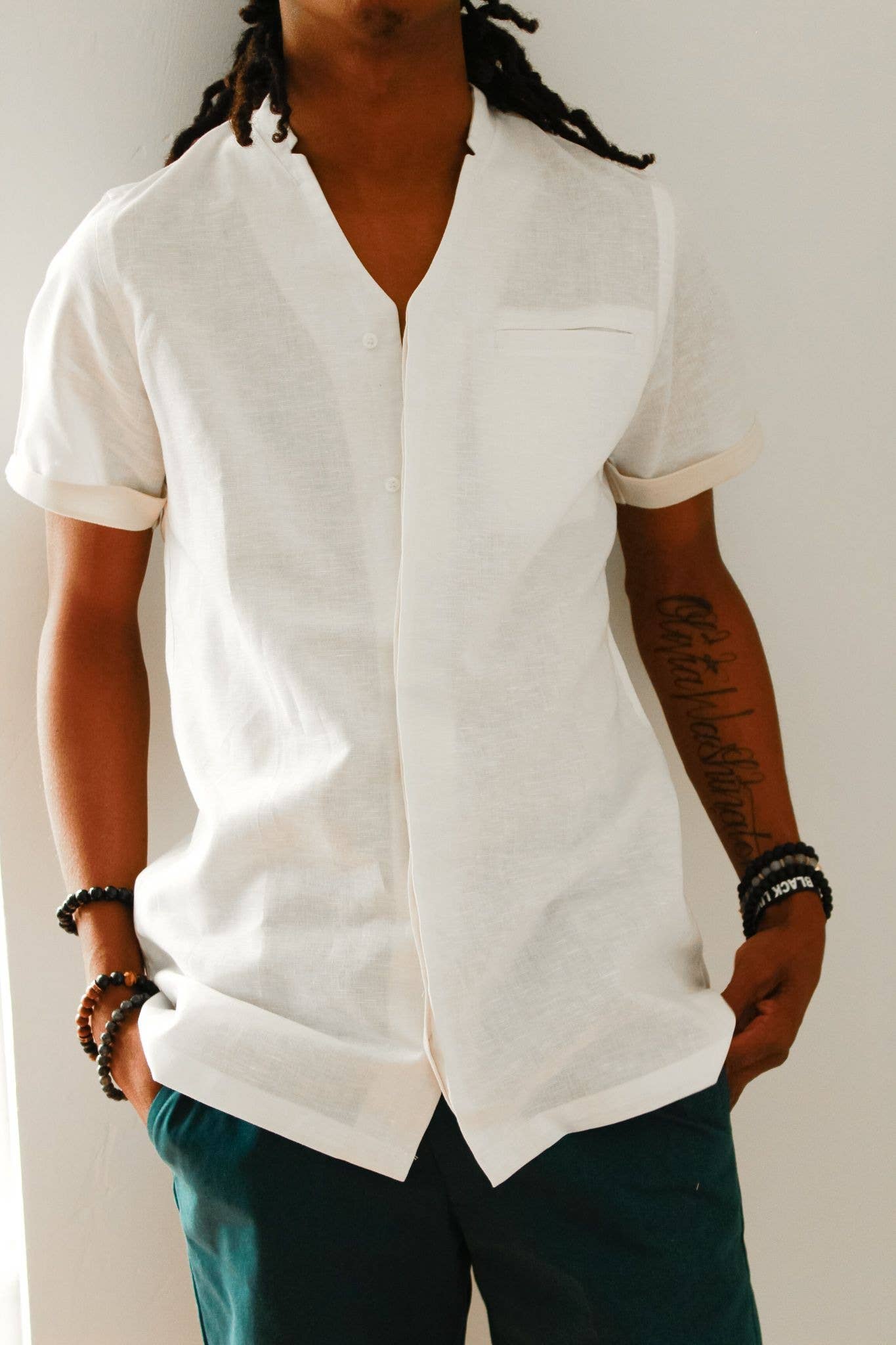 Am.A-Line Collections LLC - Wholesale Button Down Shirt - Men's - Glint Men's Short Sleeve Button Down Shirt0