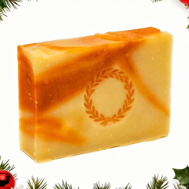 Holiday Bar Soap - Orange + Clove for wholesale by Spinster Sisters Co. / Old Salt Grooming Supply