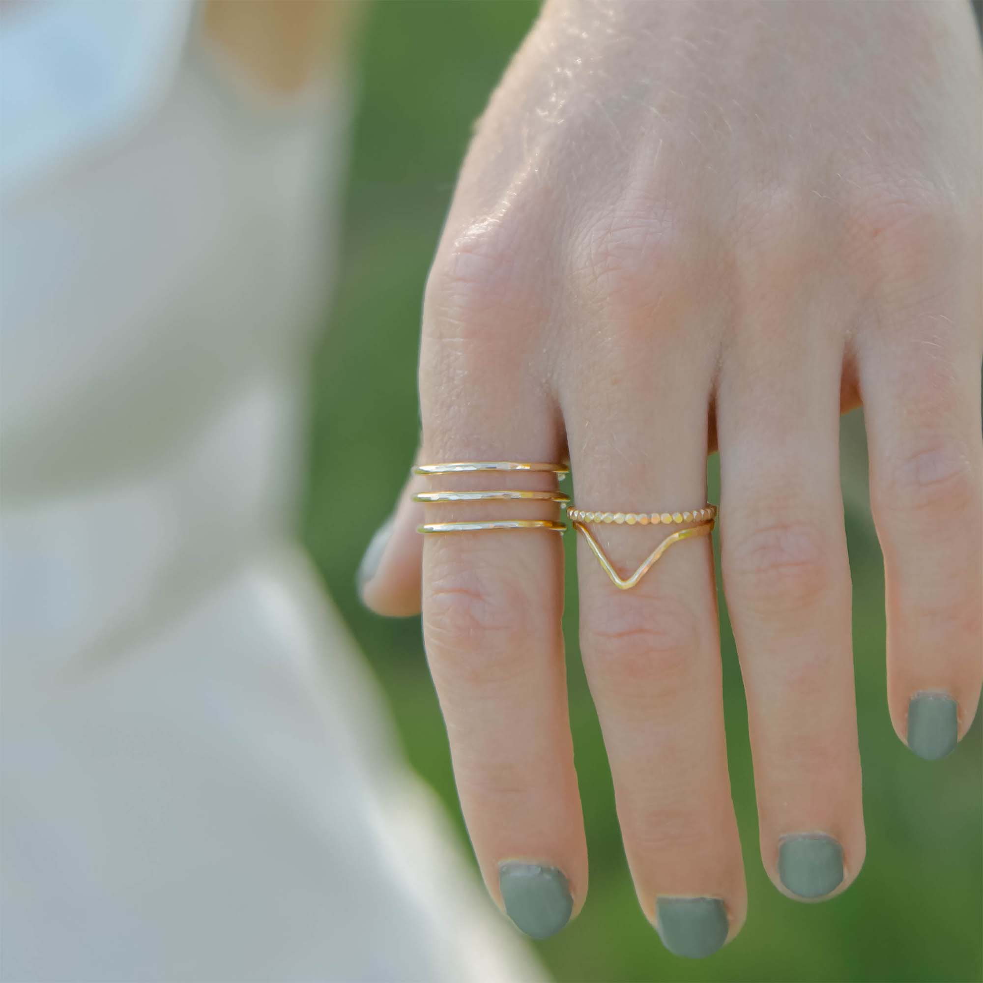 Sabina Jewelry - Wholesale Band/Stacked Ring - Chevron Ring1