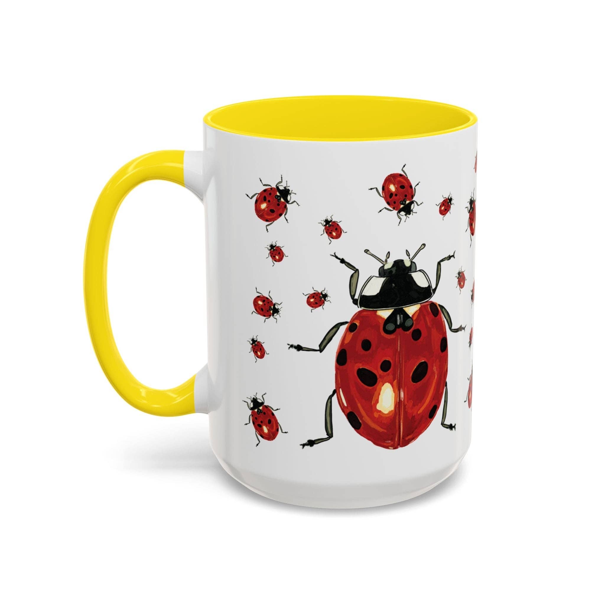 Blue Cava - Wholesale Coffee Mug - Ladybug Two Tone Ceramic Mug (11oz & 15oz)30
