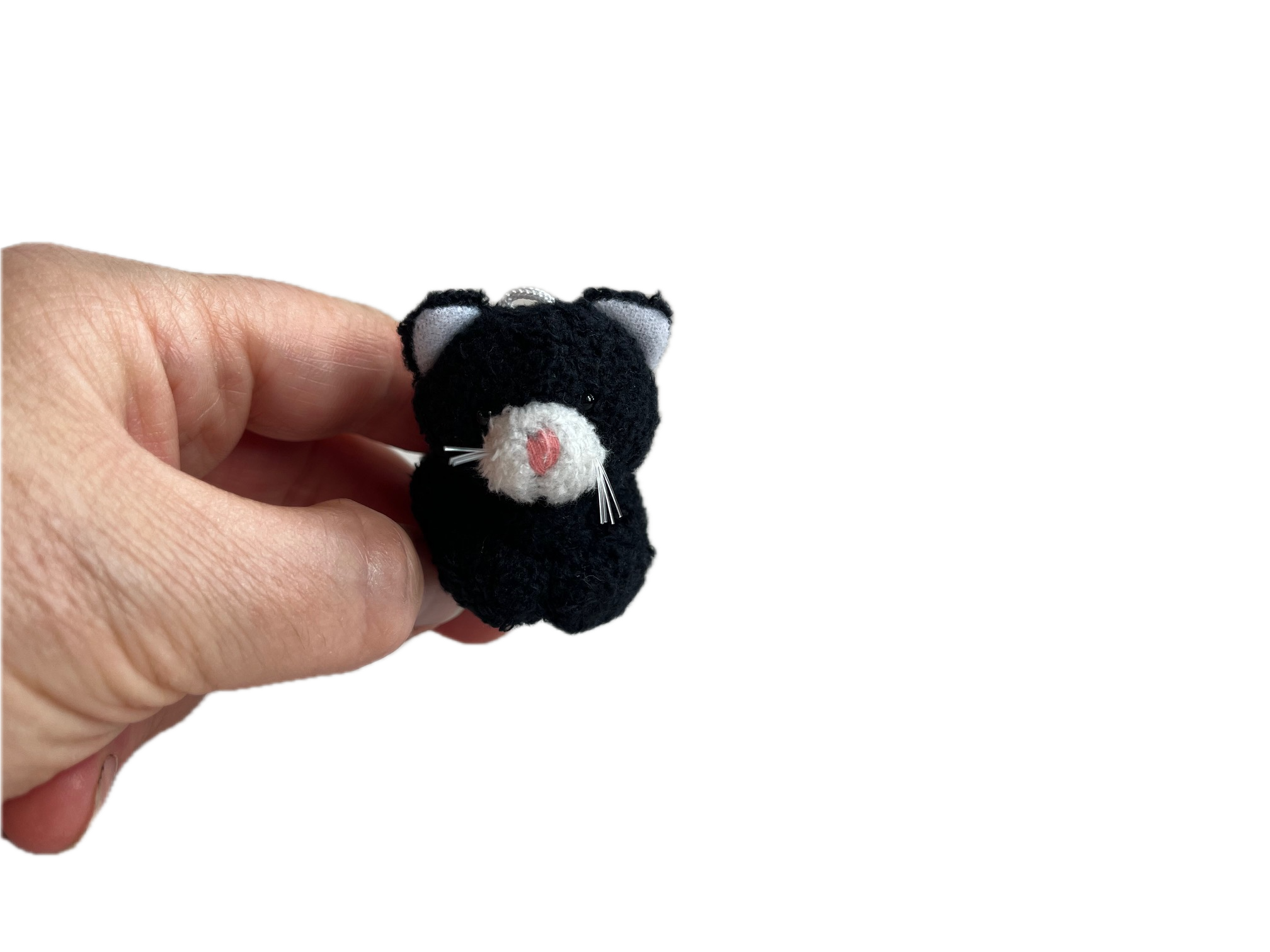 The Gifted Rat - Venta al por mayor Peluche - Niños y bebés - Pequeño Gato de Peluche (Blanco y Negro)1