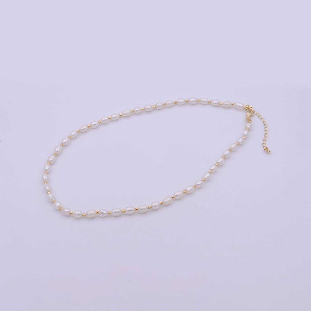Aim Eternal - Wholesale Choker/Collar - Freshwater Pearl Choker Necklace | Small Dainty Pearl Necklace 16.5 inch + 2 inch extender | WA-5092