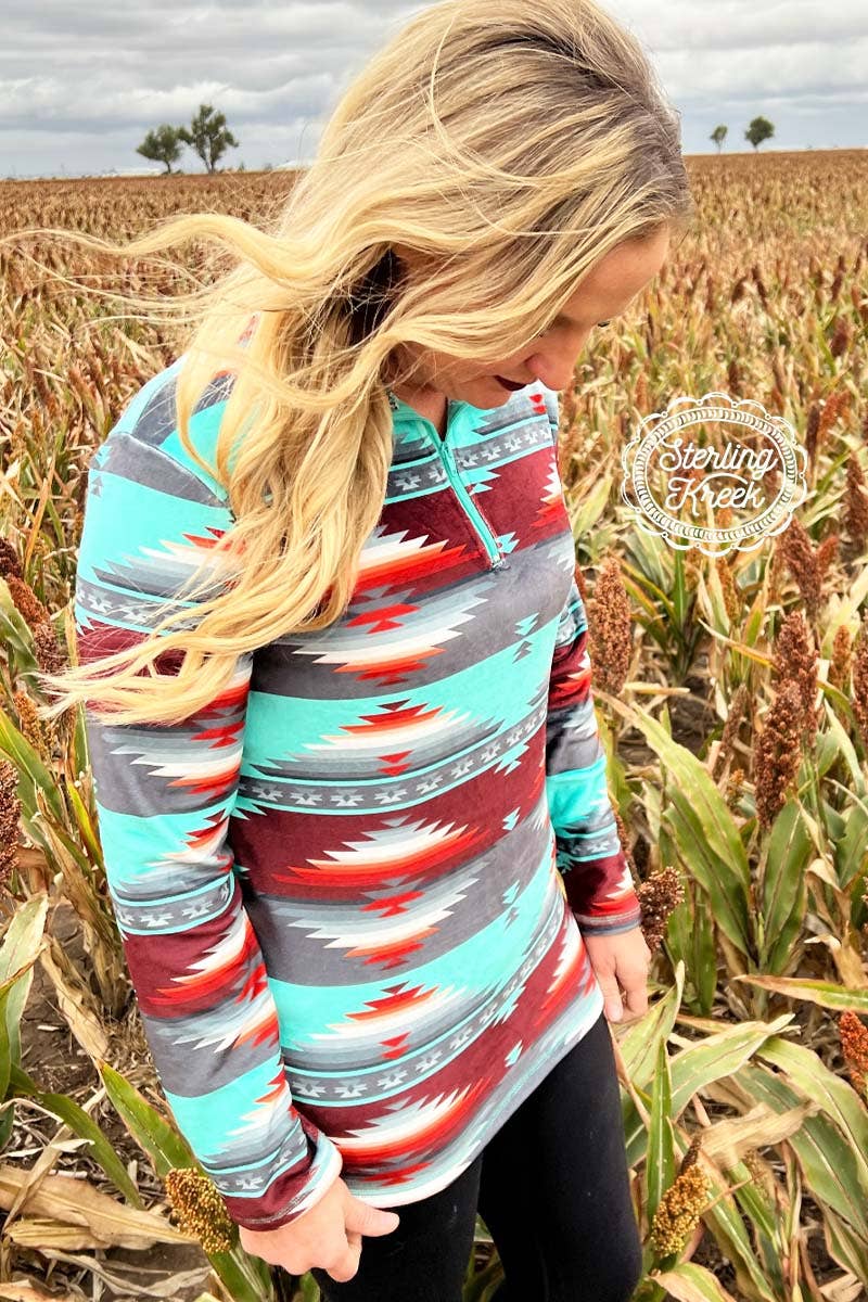 Sterling Kreek – Großhandel Sweatshirt – Damen – Texas Rain Taillierter Pullover3