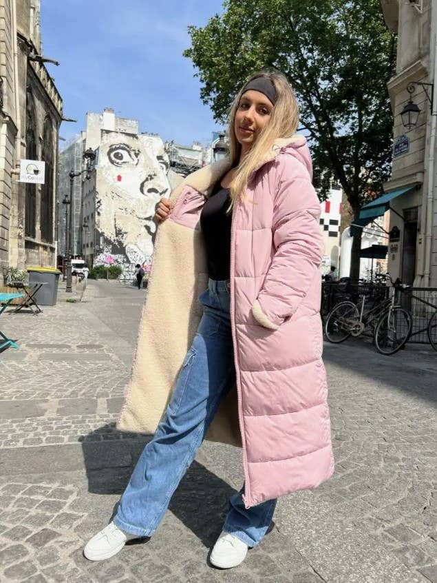 KZELL PARIS - Wholesale Puffer Jacket - Women's - REVERSIBLE LONG PUFFER JACKET1