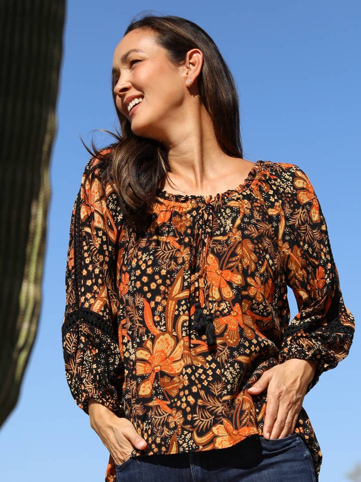 N2U91-FQ65-FQ66 BLONDERBLUSE for engroshandel hos Nostalgia