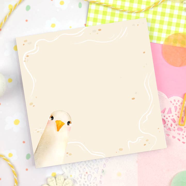 Möwen-Quadrat-Notizblock für den Großhandel von aPenas Illustrator