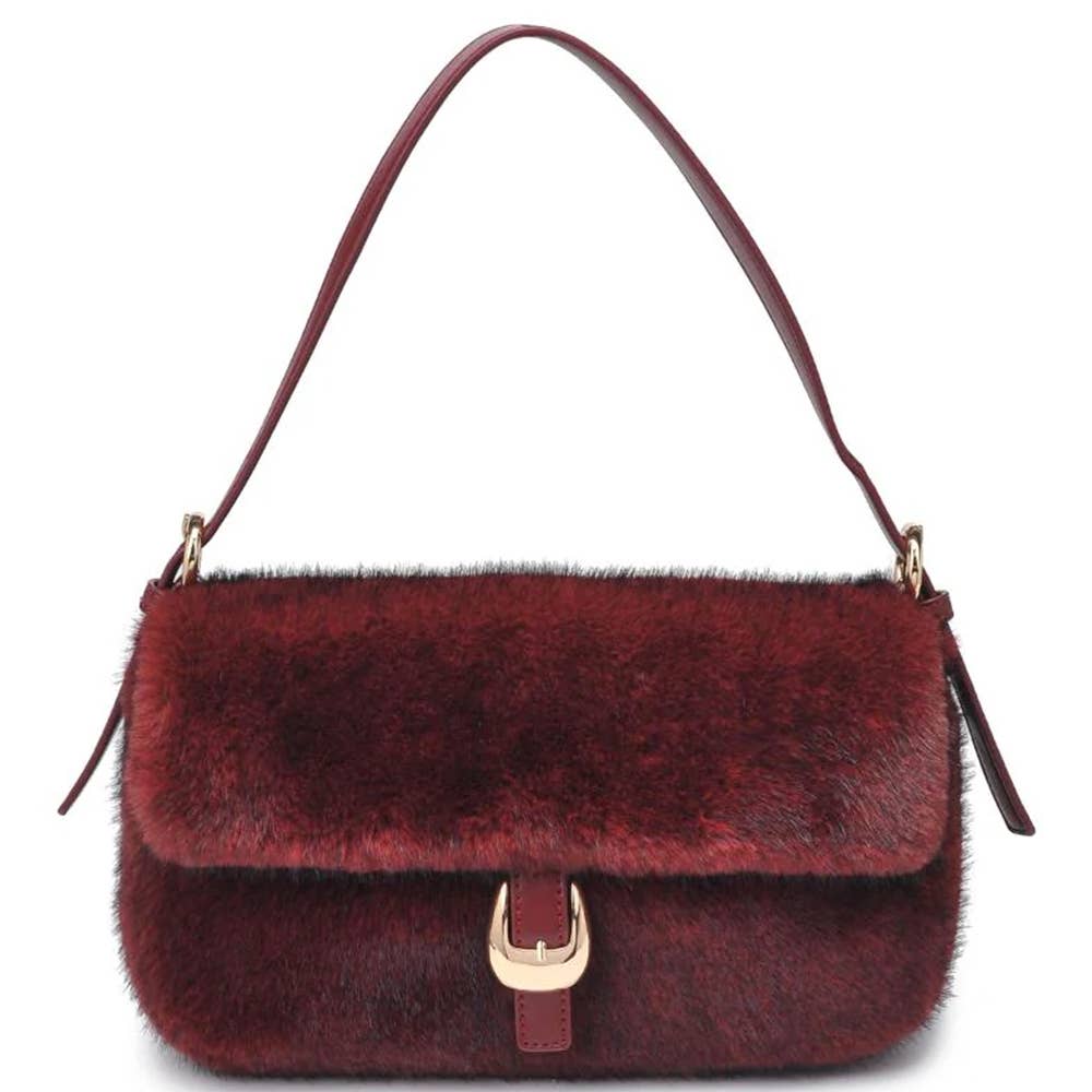 Oblige by G - Vente Sac porté épaule – femme - Sac à bandoulière en fausse fourrure 616474