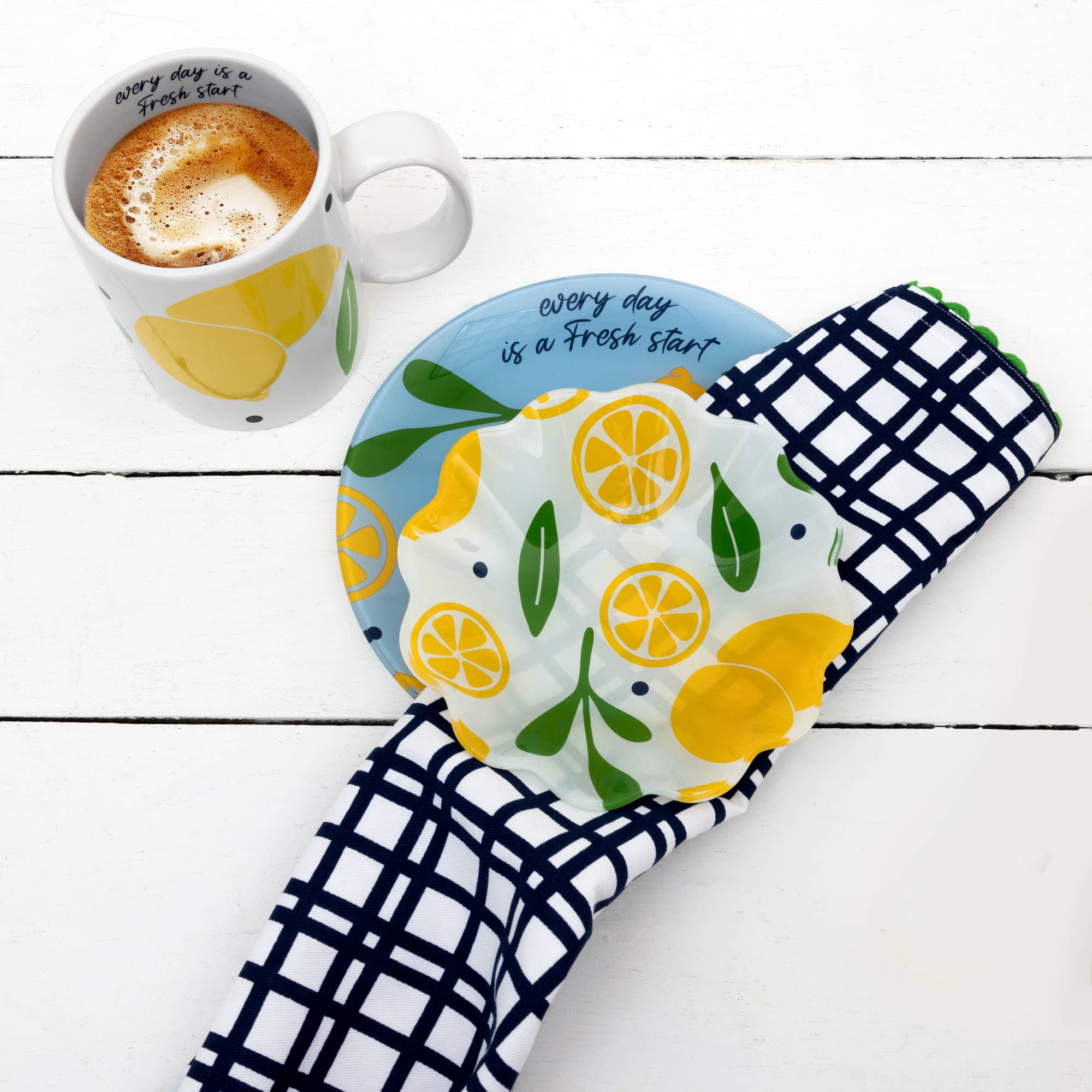 Pavilion – Großhandel Vorspeisengeschirr – Lemons - 8-Zoll-Vorspeisenteller aus Glas2