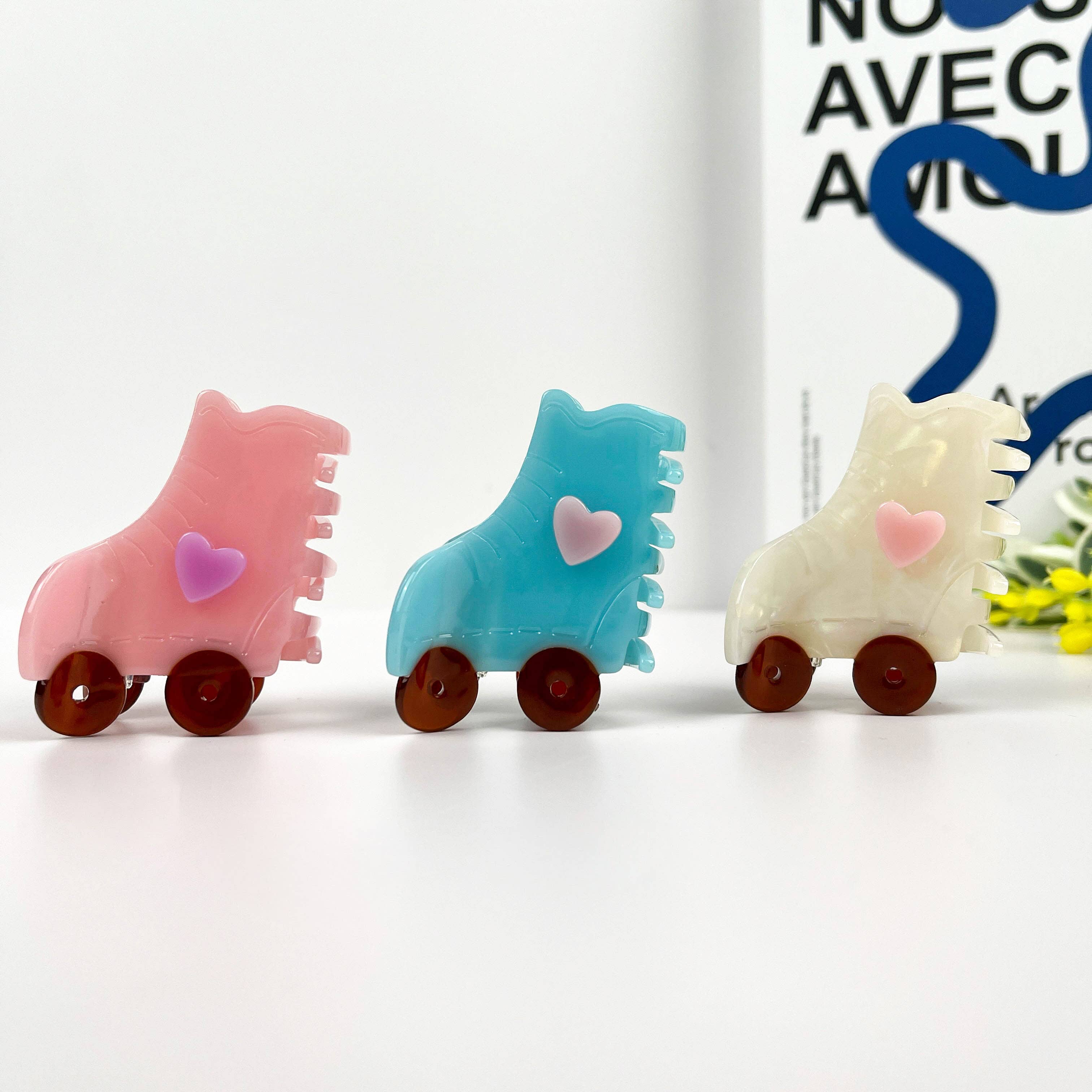 TheDivaSoap - Wholesale Hair Clip - Women's - Roller Skate Hair Clip,Acetate Creative Gift Hair Claw6