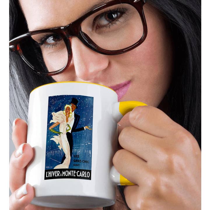 3dRose - Wholesale Coffee Mug - 3dRose, Vintage LHiver A Monte-Carlo Les Gens Chic Travel Poster, Mug1