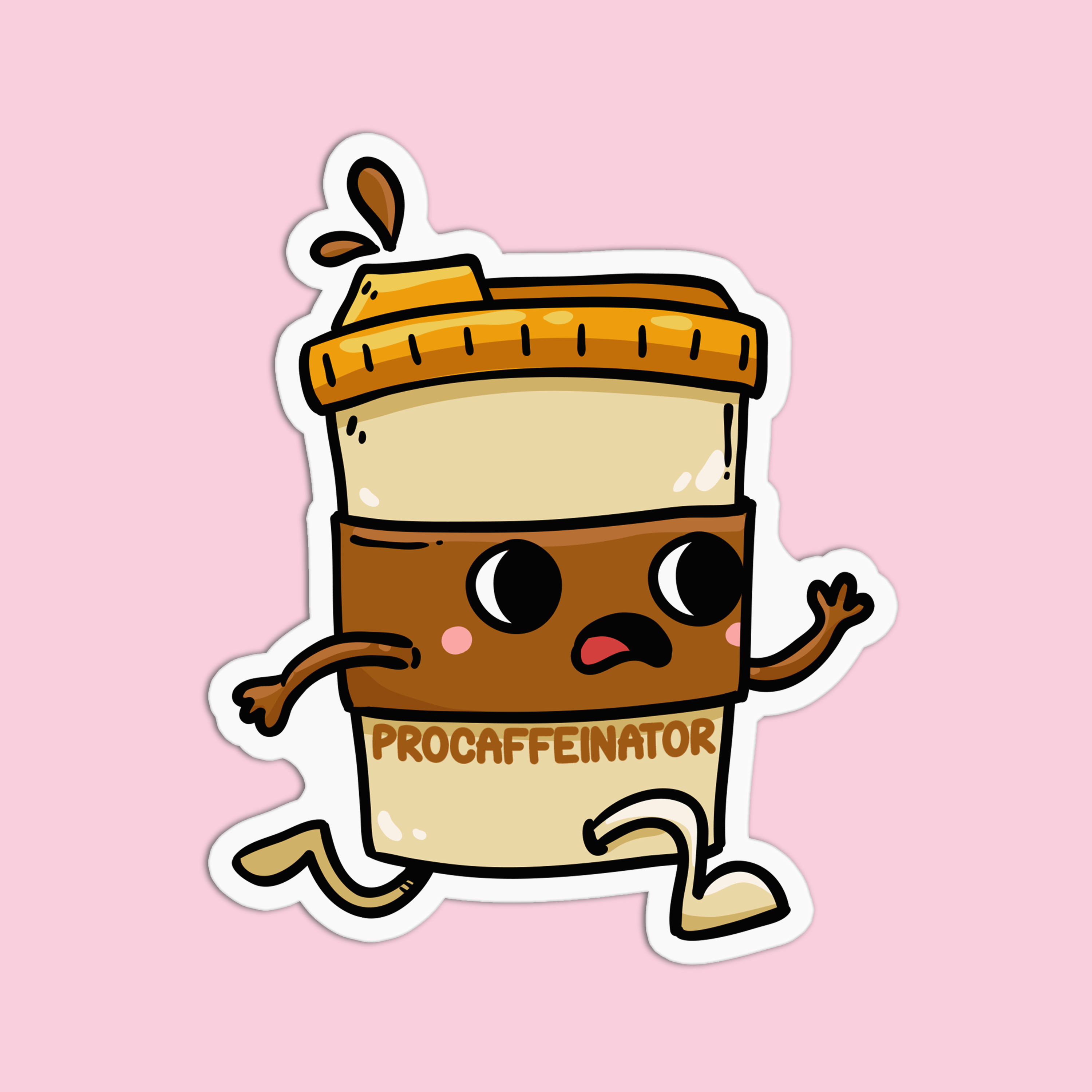 Girls Printing House - Wholesale Sticker - Coffee Procaffeinator Vinyl Waterproof Stickers2