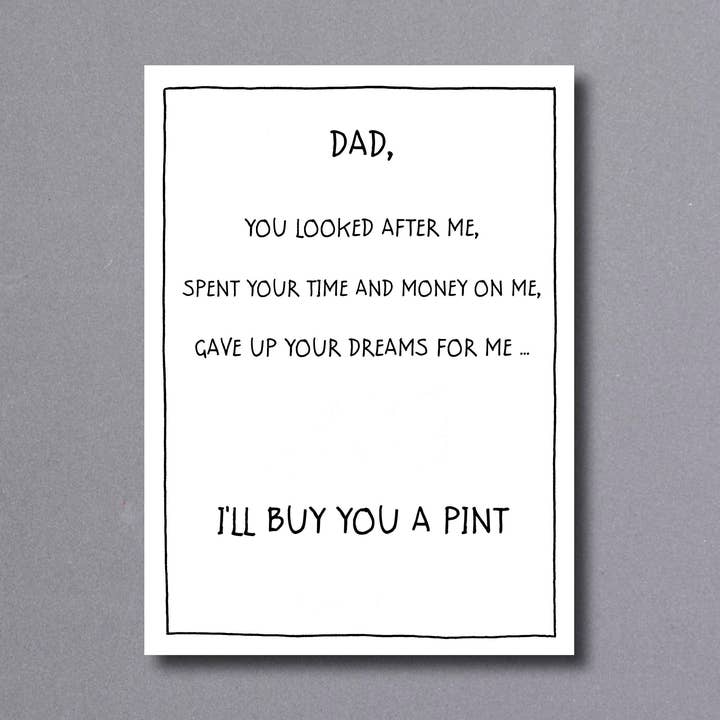 Buy You A Pint — vaderdagkaart voor wholesale door Little Gallery