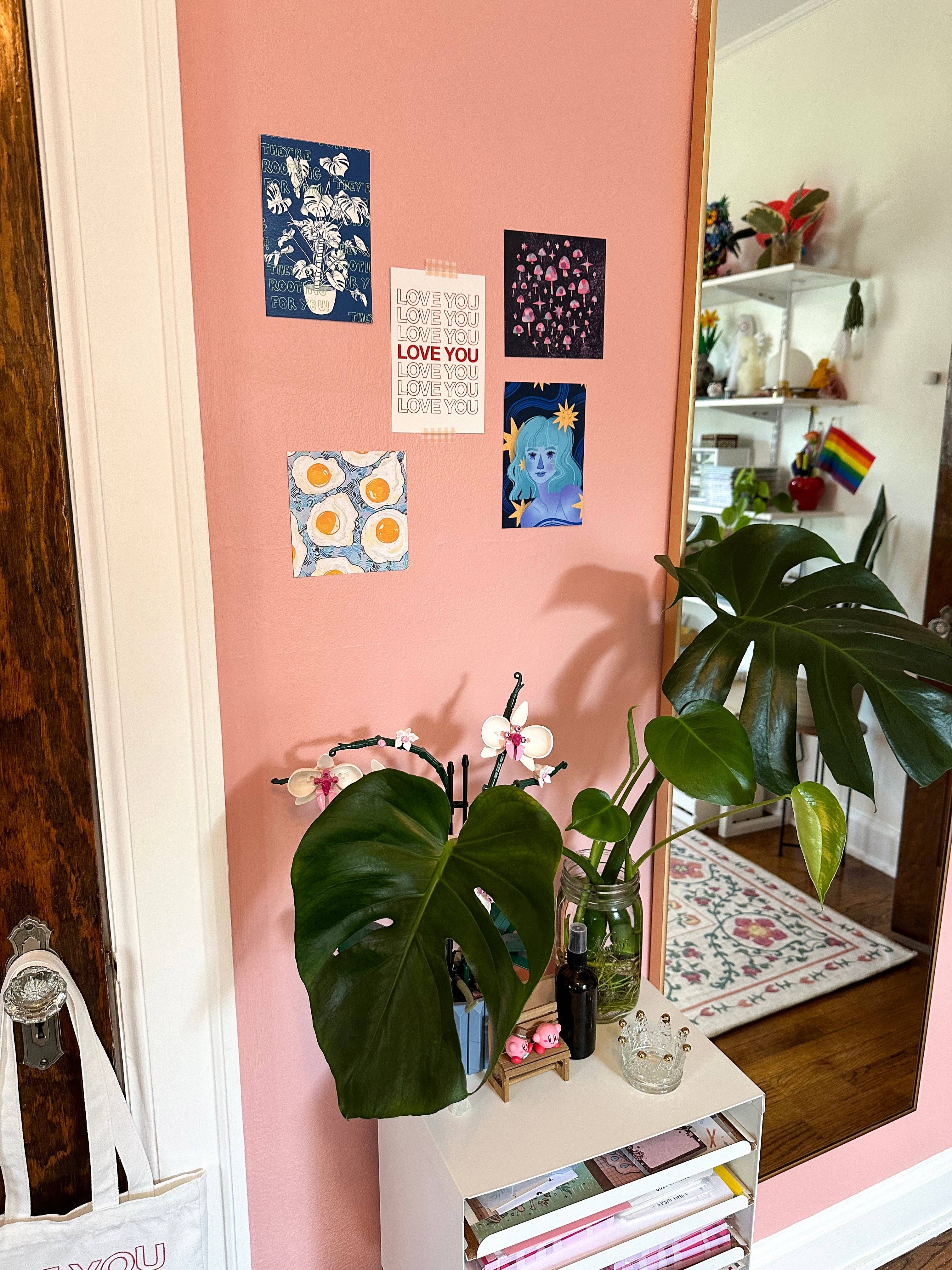 lu bremer design - Wholesale Art Print - they're rooting for you mini art print - 4x6 postcard size2