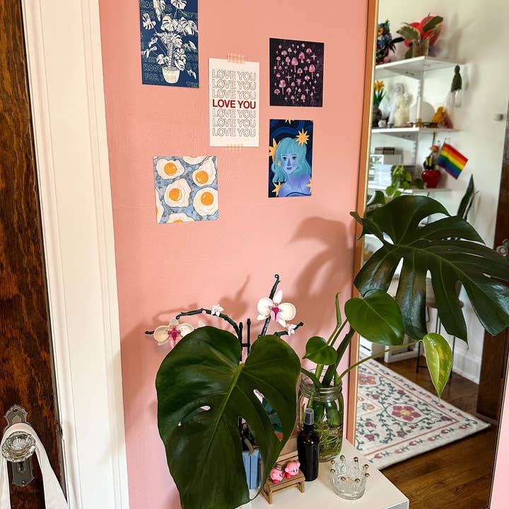 lu bremer design - Wholesale Art Print - they're rooting for you mini art print - 4x6 postcard size2