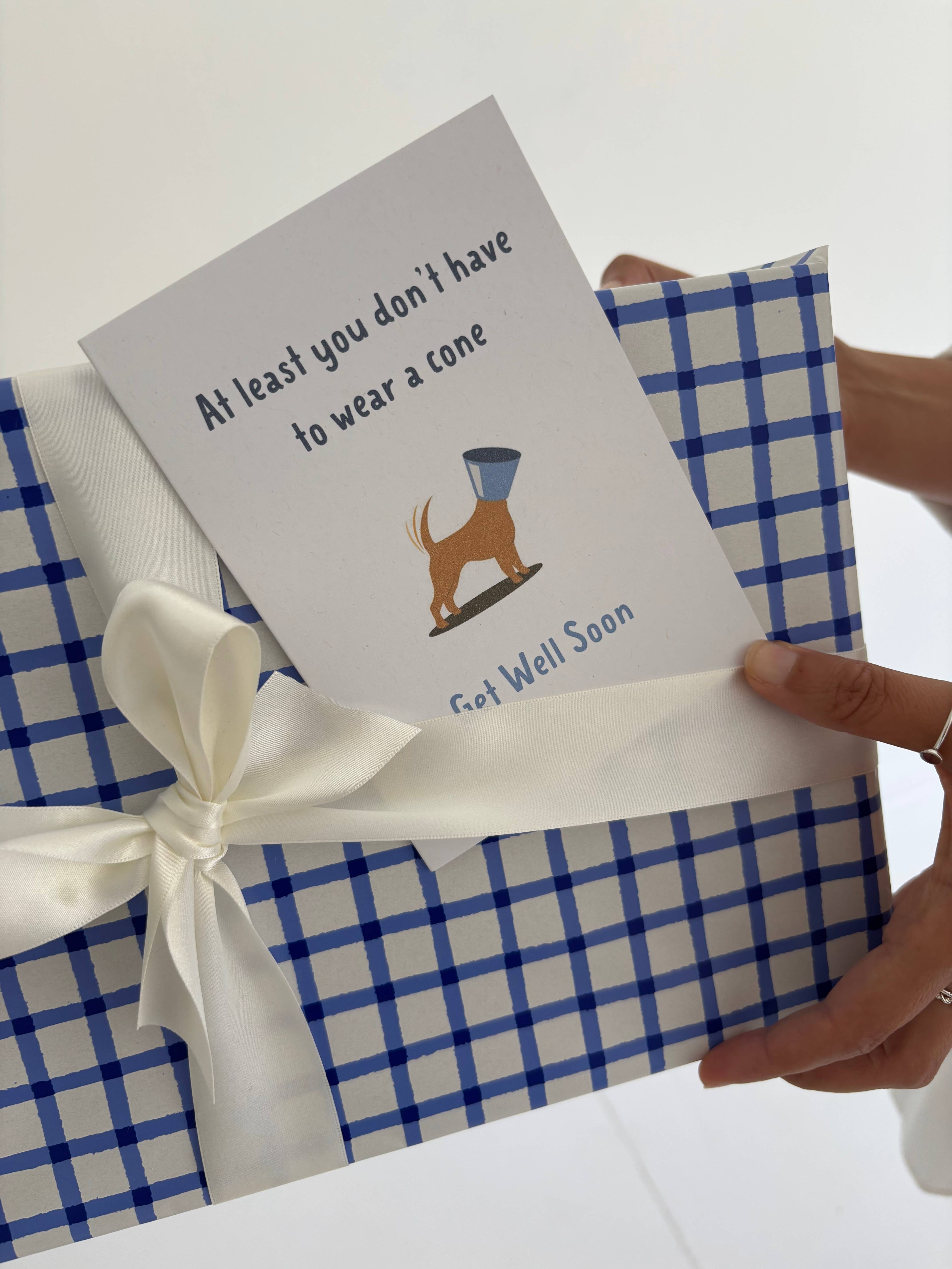 To & From Cards - Wholesale Get Well Card - At least You Don't Have to Wear a Cone - Get Well Soon - Dog1