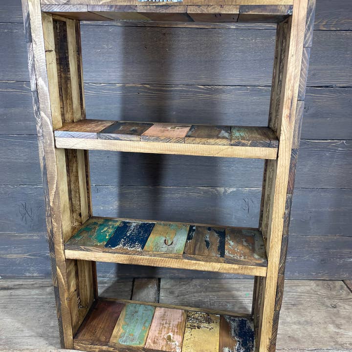 My Amigos Imports - Wholesale Wall Mounted Shelf - Montrose Reclaimed Wood Wall-Shelf-17Wx5.5Dx30H inches-NEW