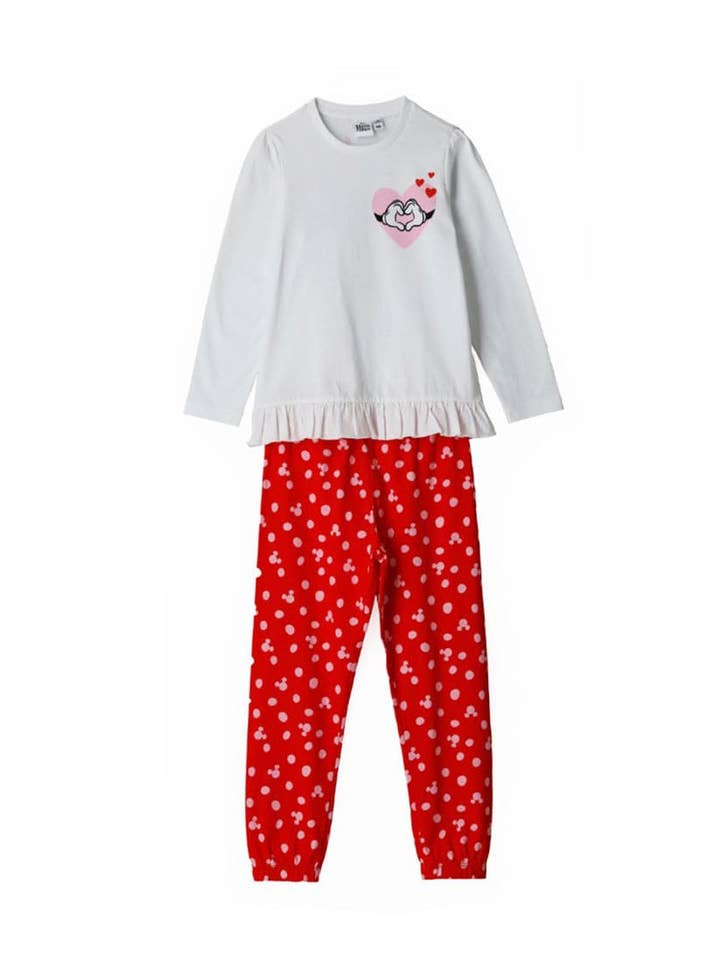 PYJAMA ROUGE À POIS RÊVEUR pour la vente par Little-Betty