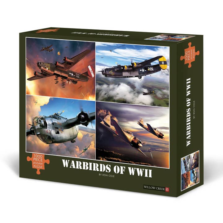 Warbirds of WWII 1000-Piece Puzzle for wholesale by Willow Creek Press & Gifts