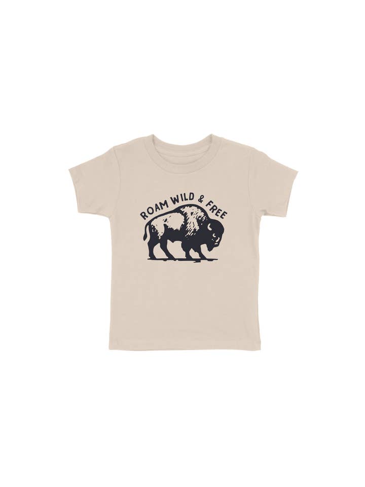 Buffalo Zwerven Vrij en Ongebonden Peutershirt voor wholesale door Buffalo Mountain Print + Supply