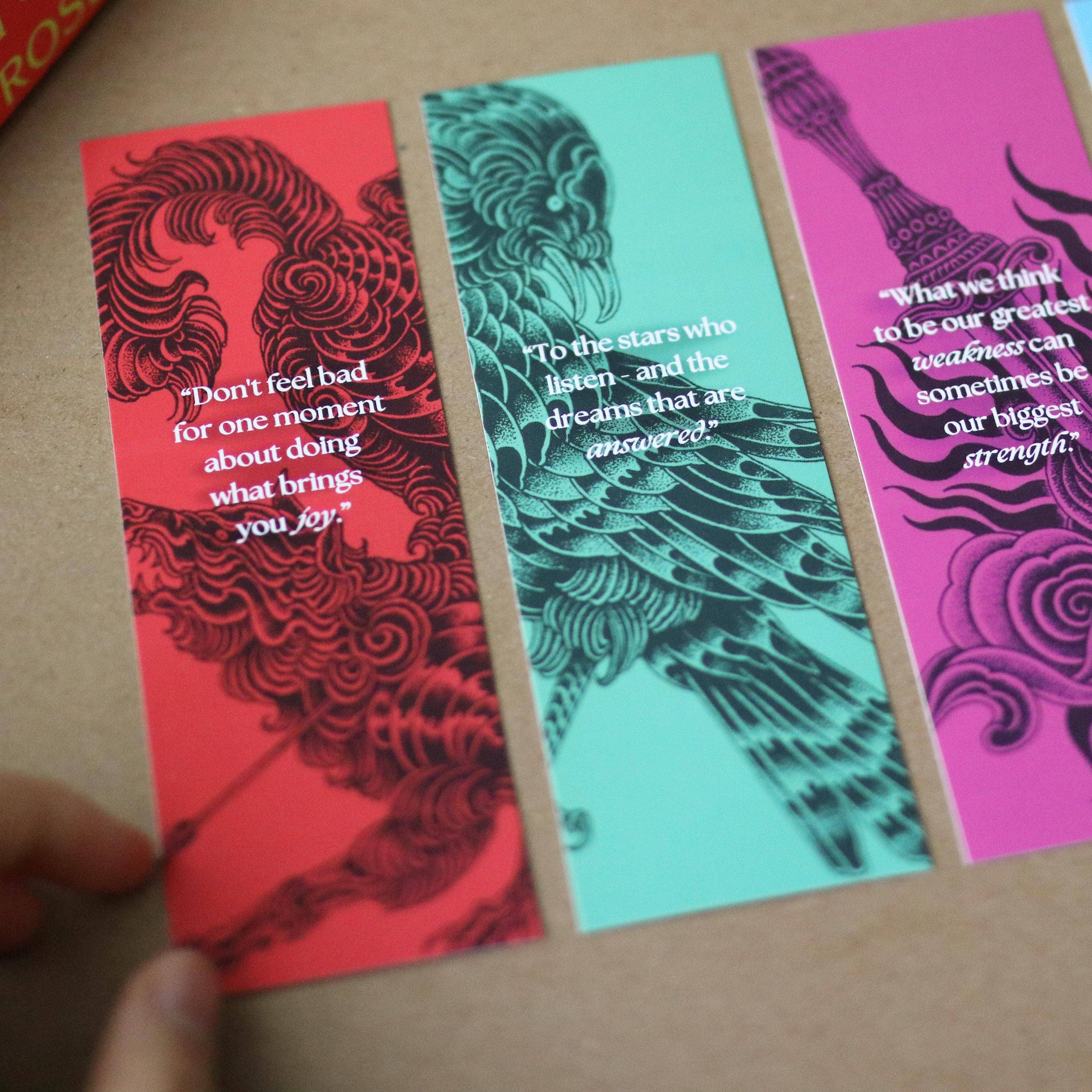 The Sticker Shop - Wholesale Bookmark - ACOTAR Inspired Bookmarks (set of 5)2