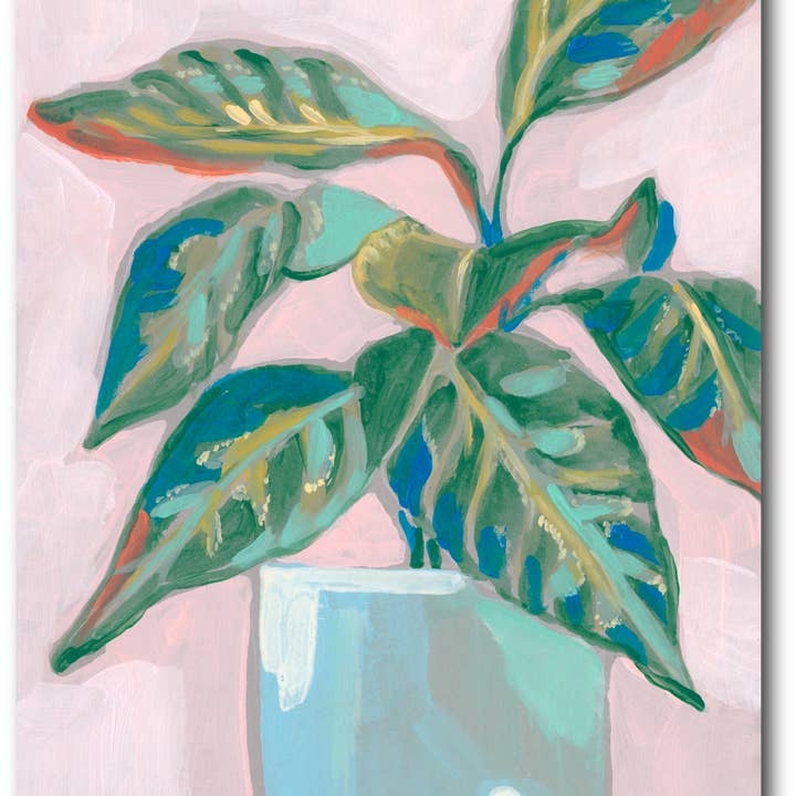 Quirky Plant II Gallery-Wrapped Canvas Wall Art for wholesale by Courtside Market