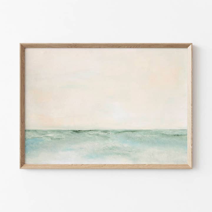 AMY WARR ART - Wholesale Art Print - Art Print - Abstract Coastal Landscape Water - 'Diving In'1