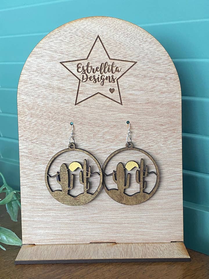 Desert Sunrise with Sun Earrings - Boho -Southwest - Desert for wholesale by Estrellita Designs