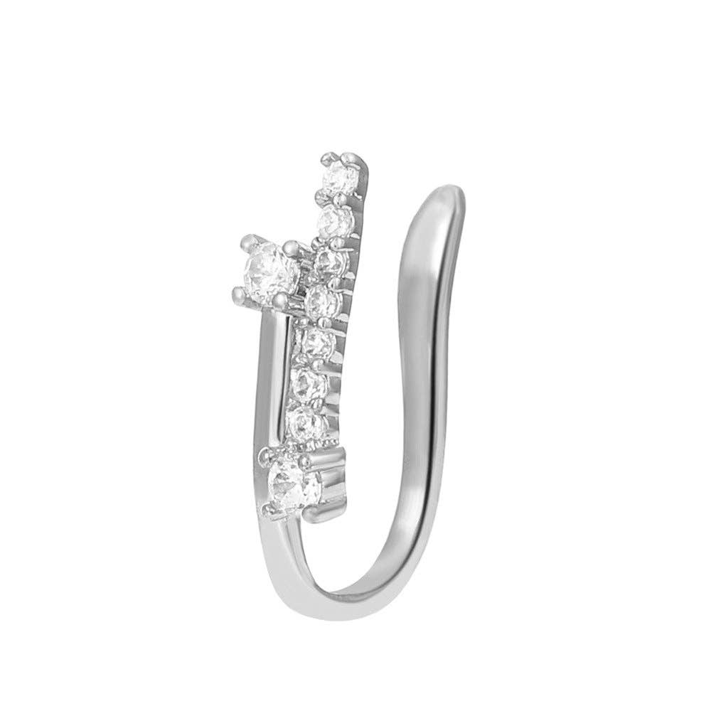 SALINA TRADING INC - Wholesale Neusring - U-vorm Ster Hart Kroon Niet-piercing Neusring31