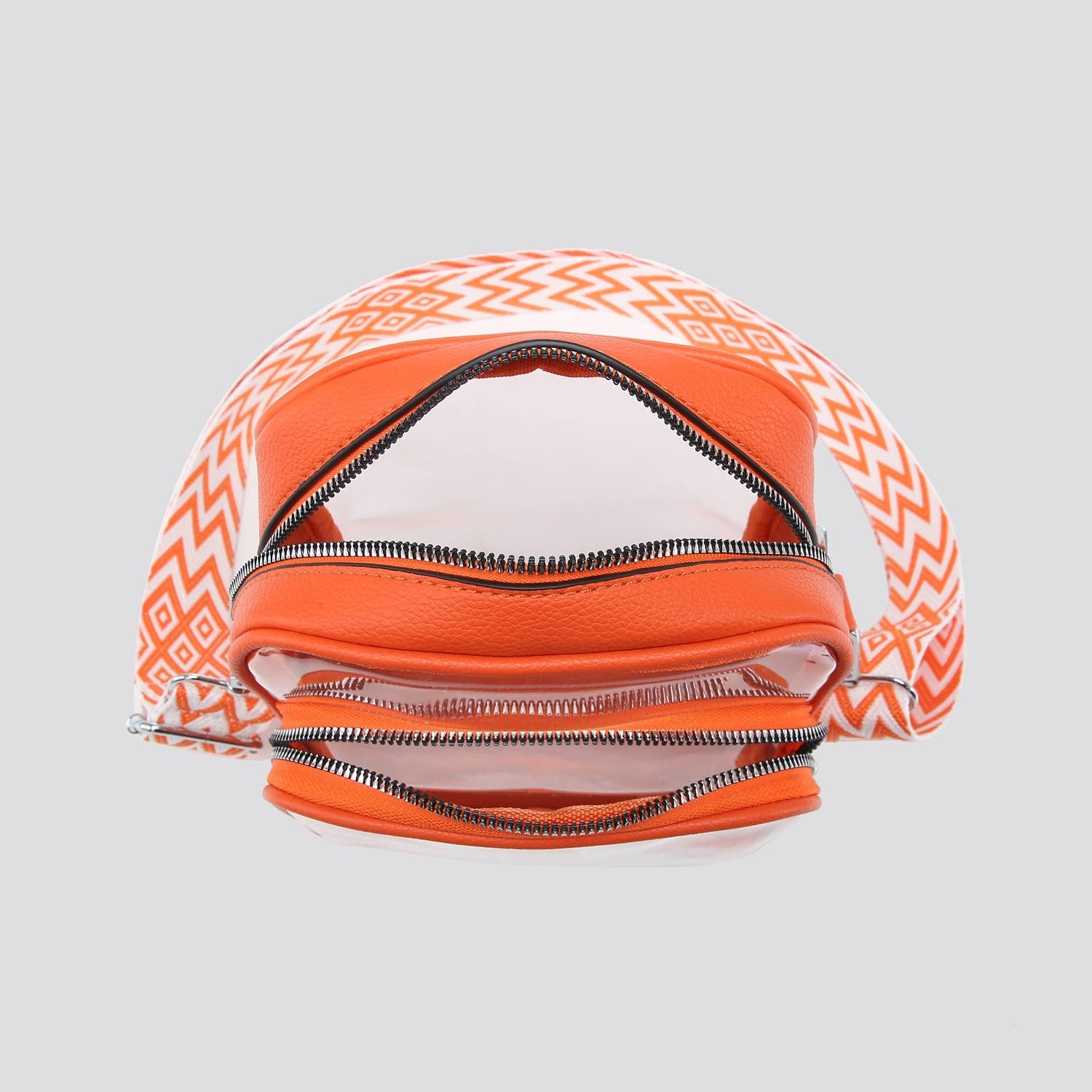 House of Milano - Vendita all'ingrosso Borsa a tracolla - Donna - Borsa a tracolla in PVC trasparente con tracolla a chitarra # 32056