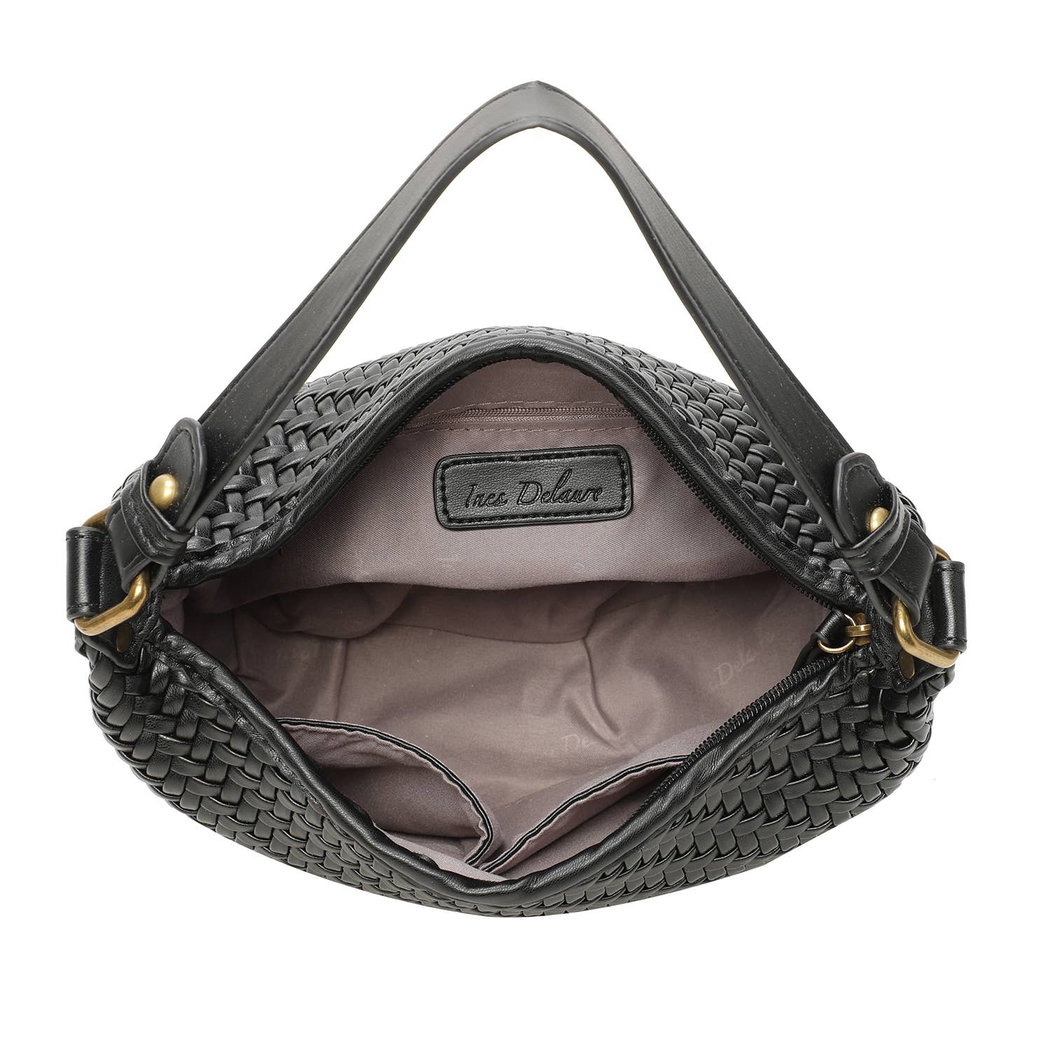 INES DELAURE - Wholesale Shoulder Bag - Women's - Woven handbag6