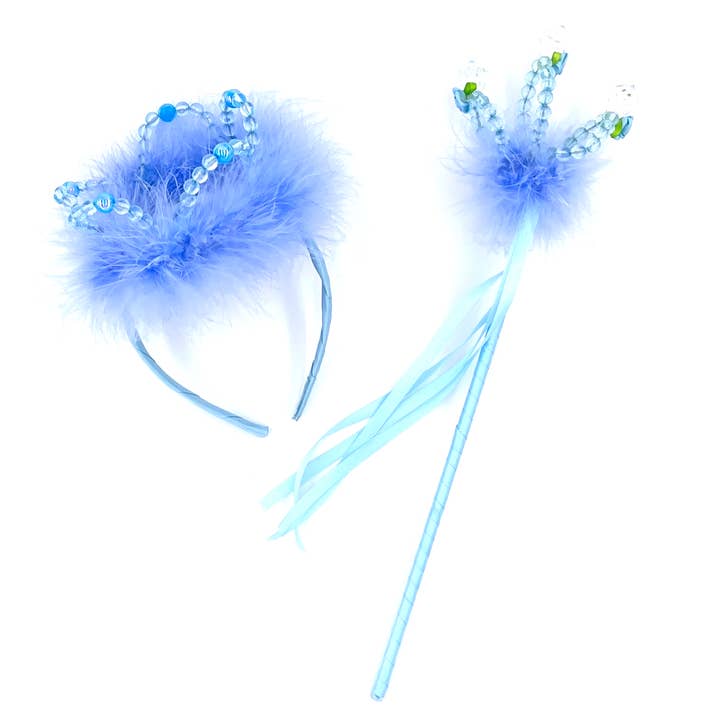 LABAY - Wholesale Toy Wand - Kids - Blue Satin and Pearl Baguette3