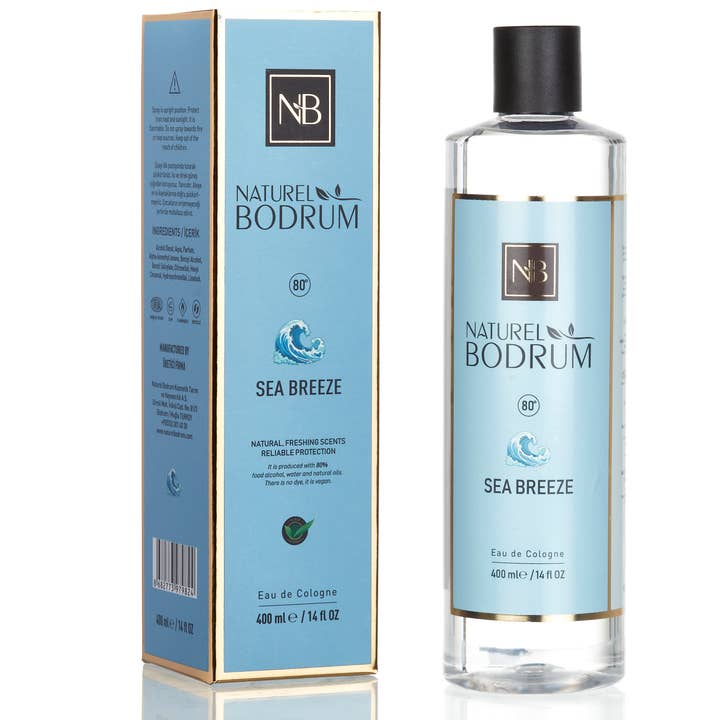 NB NATURAL BODRUM – wholesale Handdesinfektion – Sea Breeze Eau De Cologne Extra Stark 14Oz Turkisk Kölnvatten0