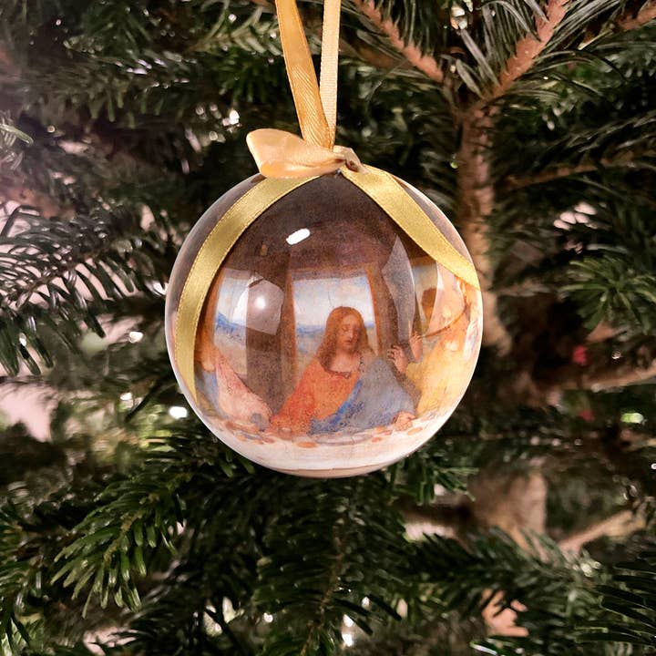 MUSEUM WEBSHOP - Wholesale Ornament - Christmas Ball, Last supper, Leonardo Da vinci, unbreakable3