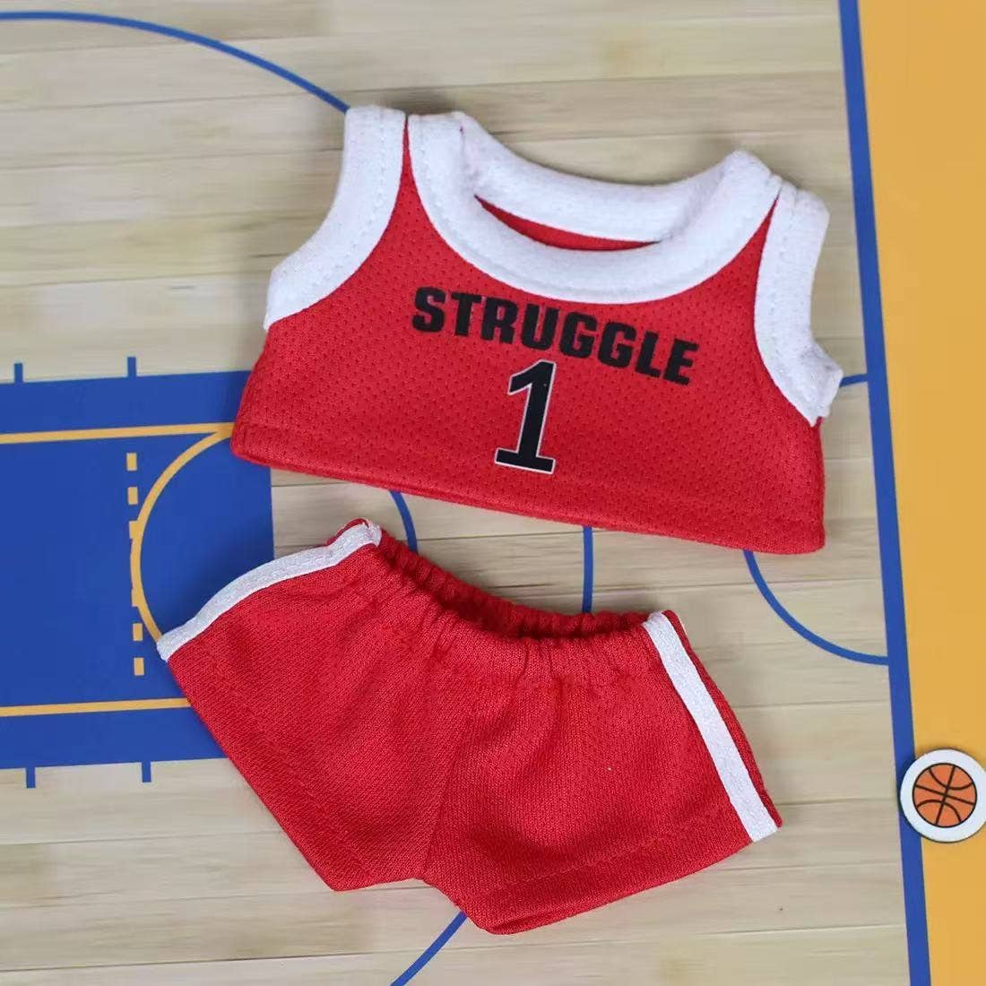 Little Trendy - Wholesale Doll Clothing - Kids - Handmade Basketball jersey for 17cm dolls sport set2