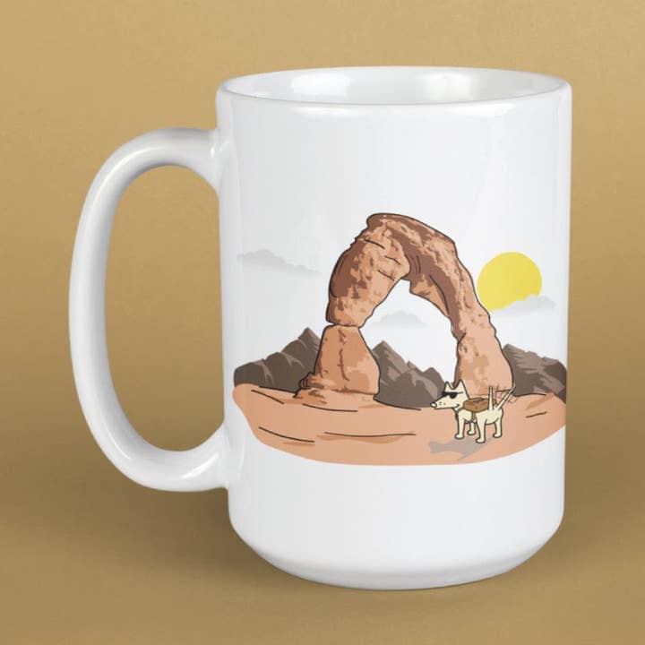 Arches - Large Coffee Mug for wholesale by Teddy the Dog